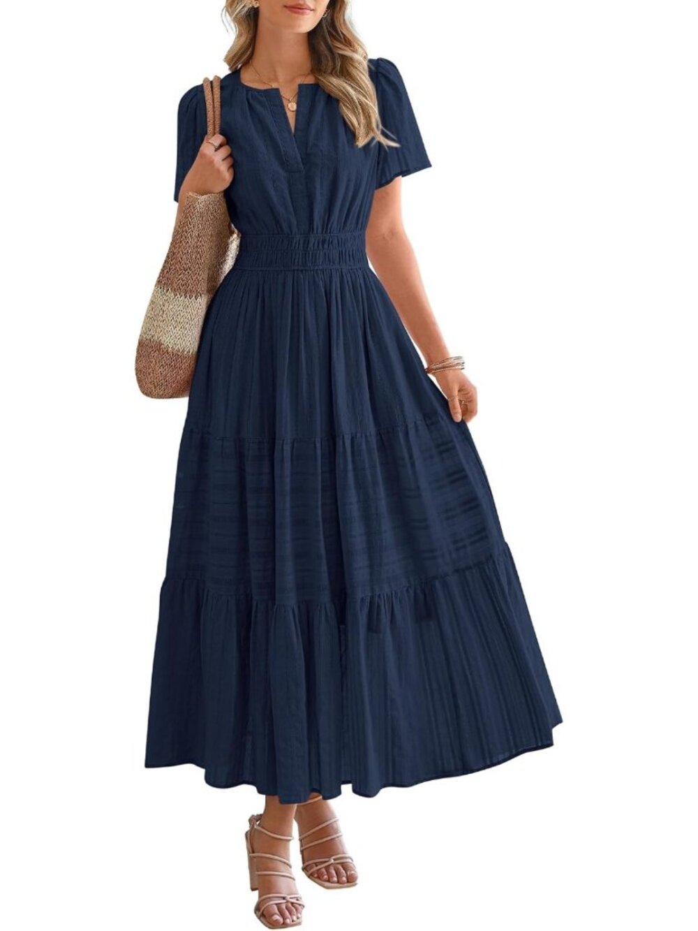 Summer Casual Maxi Dress for Women - Lightweight, Flowy, Perfect for Beach Days